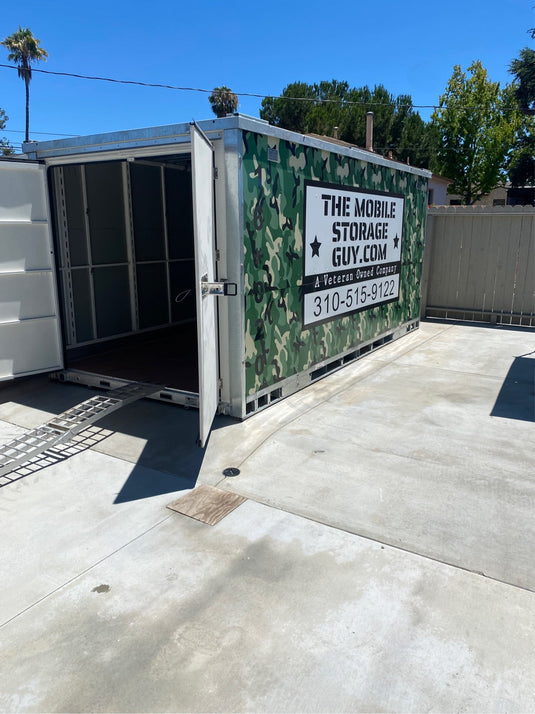 Next-day storage container delivery booking in Southern California