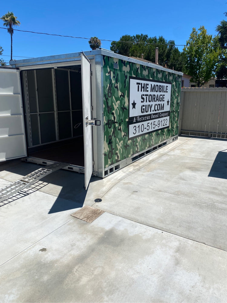Next-day storage container delivery booking in Southern California