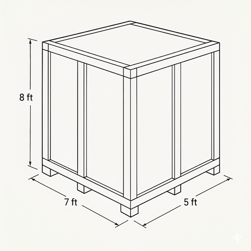 Load image into Gallery viewer, 5x7 Wooden Vault Storage
