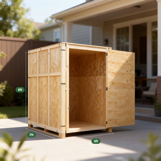 5x7 Wooden Vault Storage